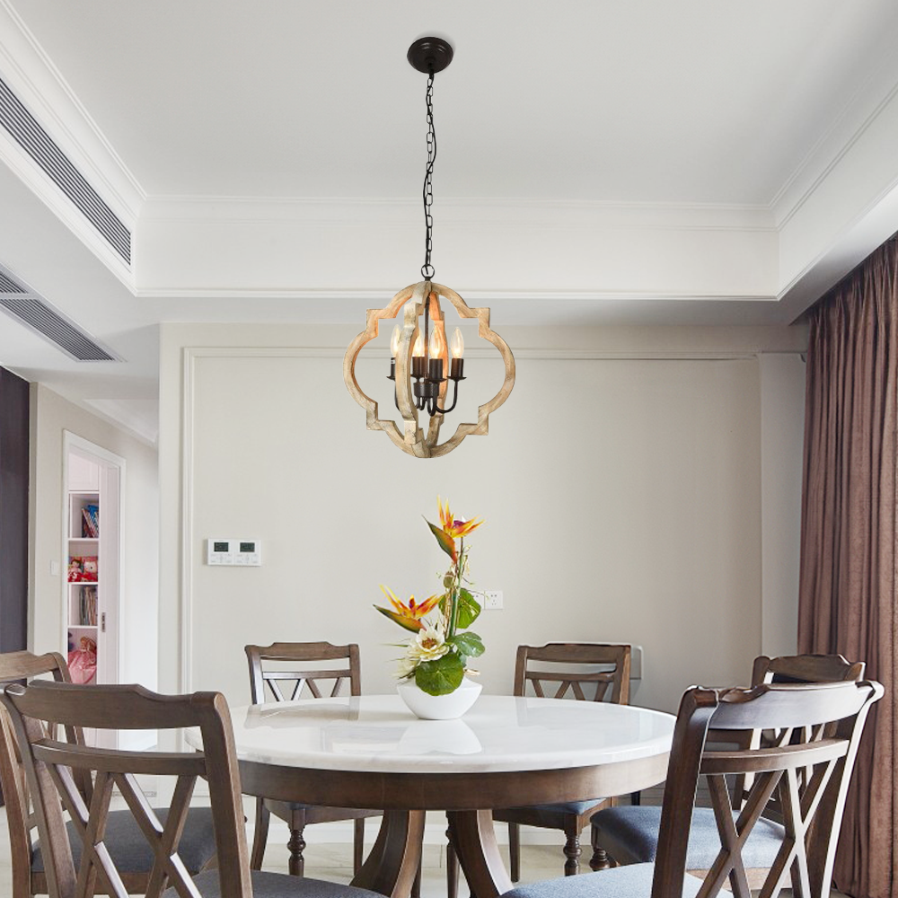 4-Light Candle Lantern for Dining Room