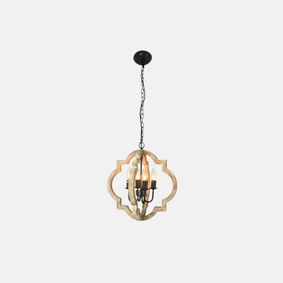 Irondale Vintage Wood Chandelier
