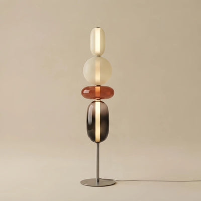 Prisma Modern Floor Lamp – Hand-Blown Crystal Interactive Design for Living Room Bedroom