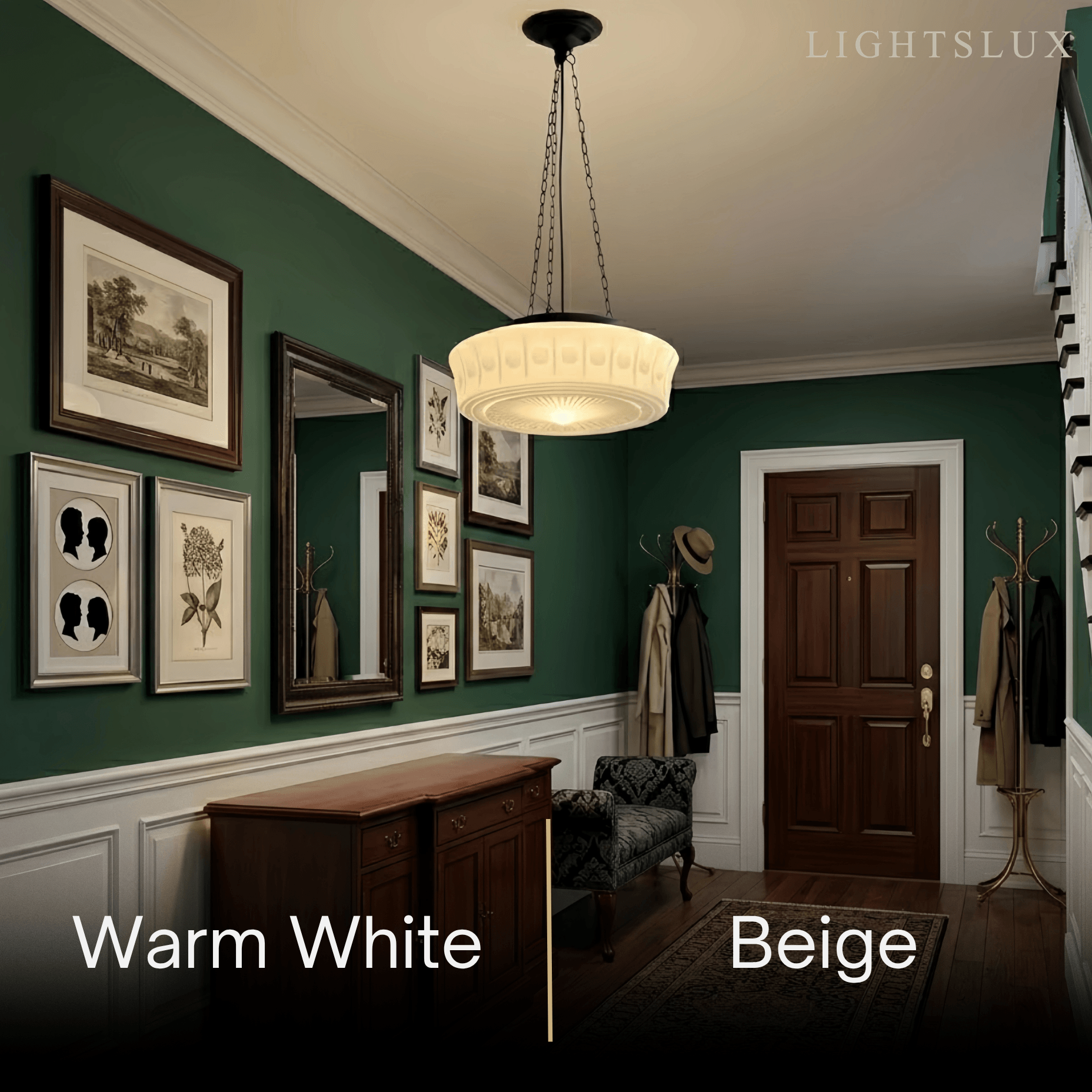 Crema Vintage Glass Pendant Light