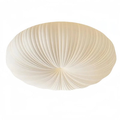 Crema Minimalist Ceiling Light -- PE & Metal, Beige for Living Room
