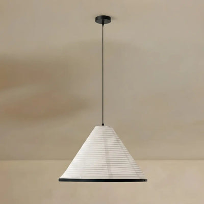 Zenno Paper Pendant Light — Metal Frame for Living Room