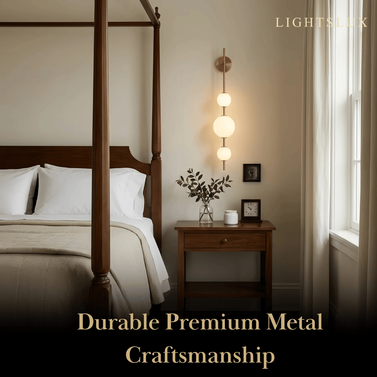 Vivara Modern Alabaster Wall Lamp -- Spheres for Living Room