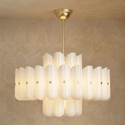 Velora Modern Chandelier - ABS with Built-in LED - Off-white