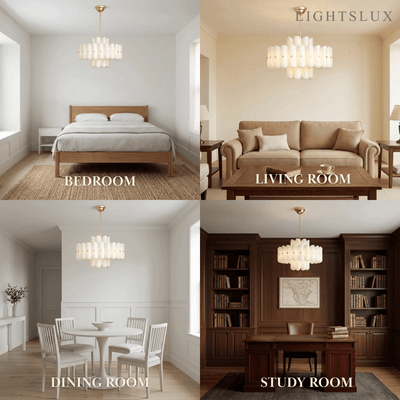 Velora Modern Chandelier - ABS with Built-in LED - Off