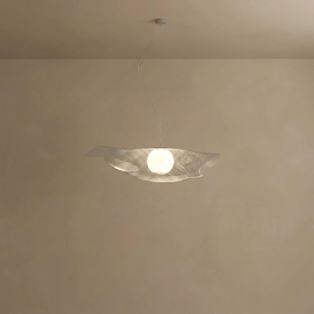 Velora Art Deco Pendant Light - Stainless Steel - 3 Color Temps for Dining Room Study