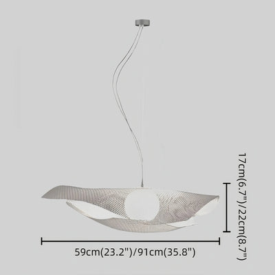 Velora Art Deco Pendant Light - Stainless Steel - 3 Color Temps for Dining Room Study