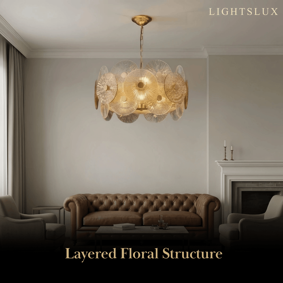 Excelis Modern Pendant Light- Glass Metal  for Dining & Living
