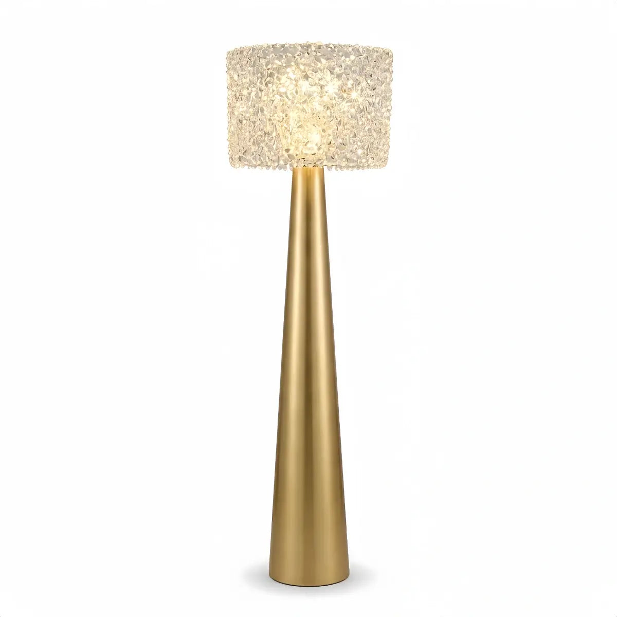 Velora Modern Crystal Floor Lamp – Black Metal for Living Room13