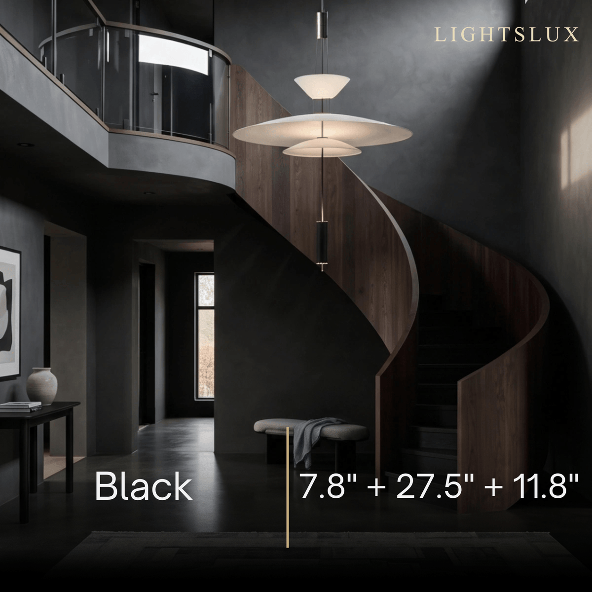 Nebula Modern Acrylic Chandelier – Multi-Tier Disc for Dining B