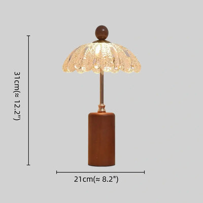 Velora Mid-Century Flower Table Lamp – Petal for SIZE