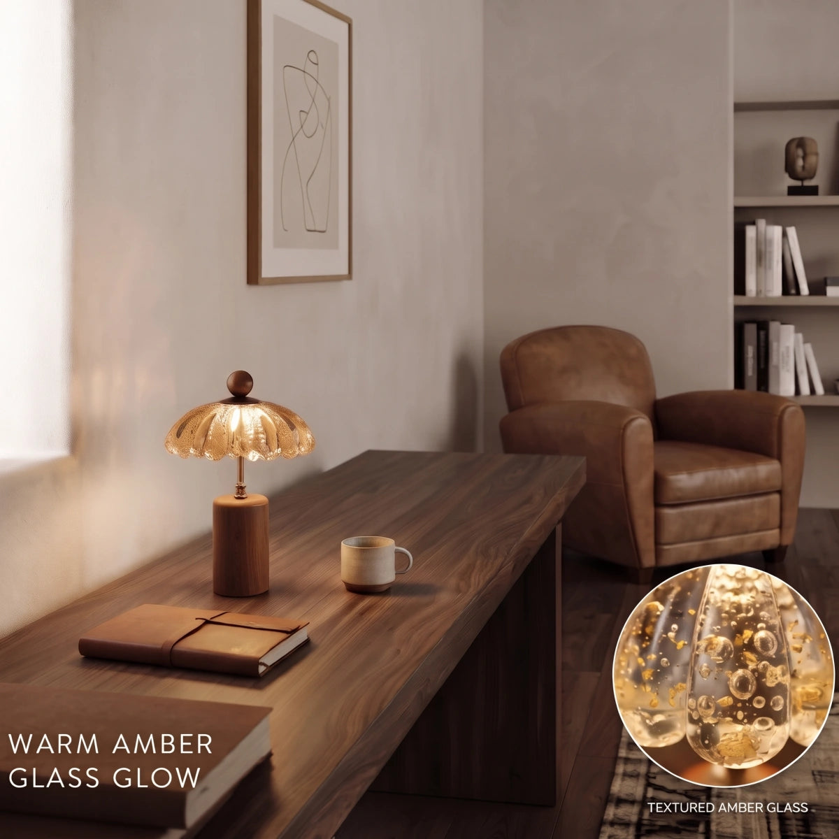 Velora Mid-Century Flower Table Lamp – Petal for Bedroom444