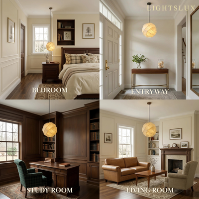 Sandora_Silk_Pendant_Light__White_Natural_Mulberry_for_Living_Room
