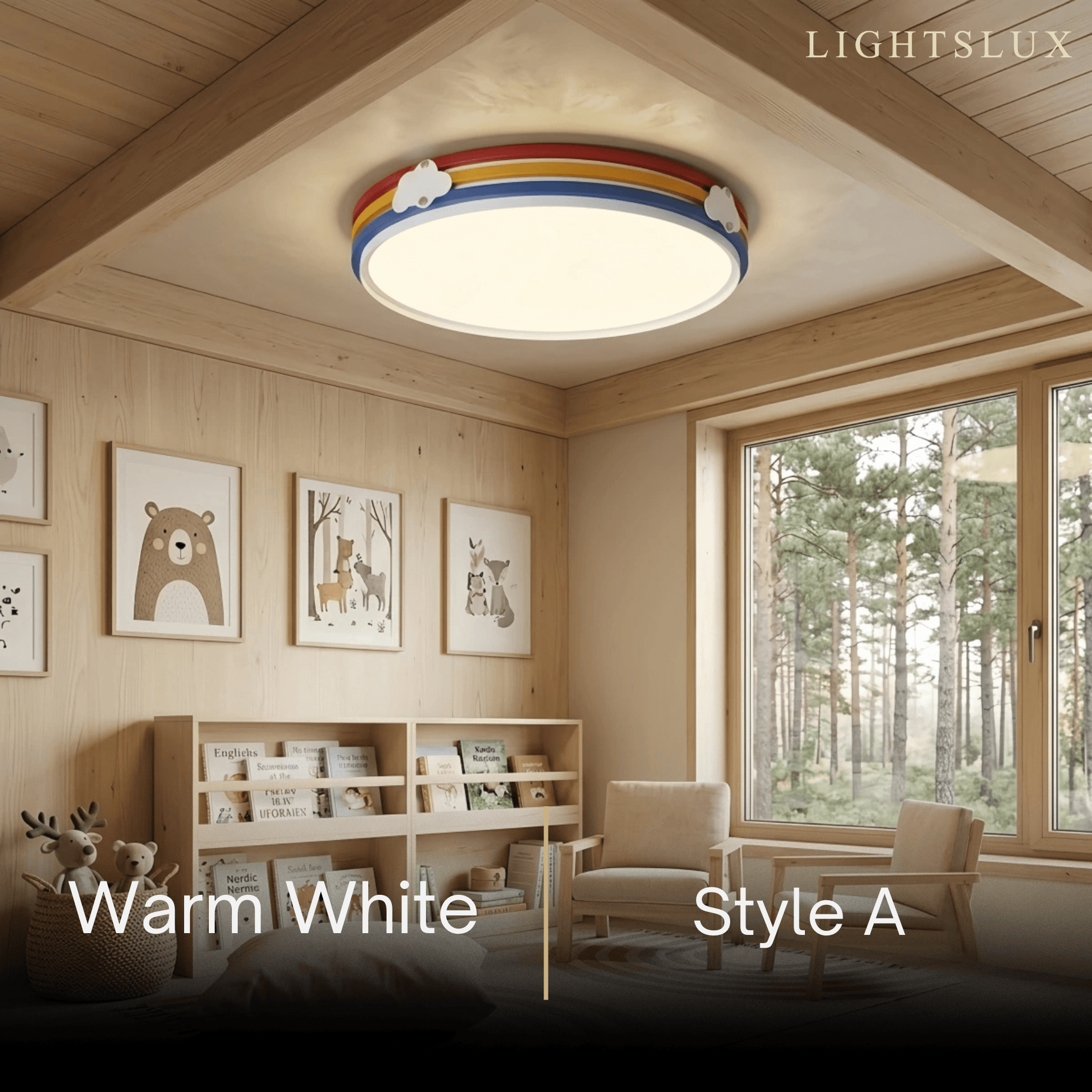 Morandia  LED Ceiling Light--Multi-Color for Children's Bedroom