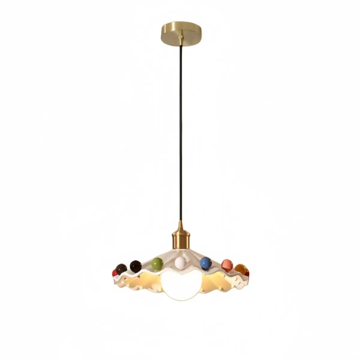 Morandia Art Deco Pendant Light--Multicolor/Black-White for Dining Room