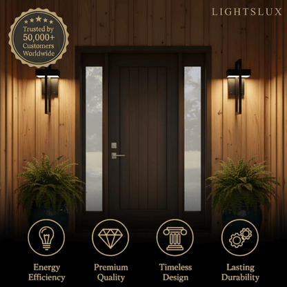 Minimalist Outdoor Wall Sconce - Waterproof Light in 3 Size for Outdoor