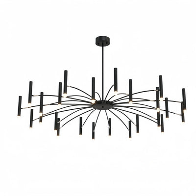 Contemporary Candle Chandelier with Adjustable