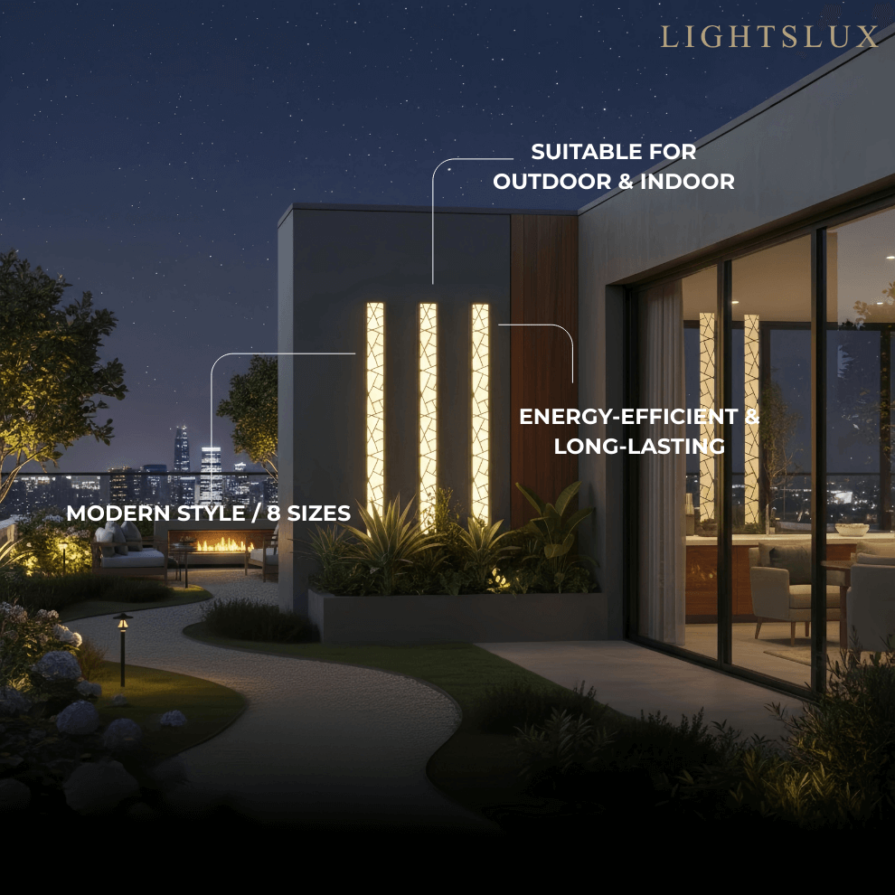 Art Deco Waterproof Wall Light in 8 Size for Yard/Terrace