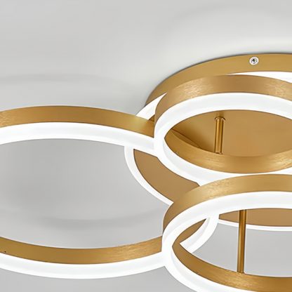Ring Black/Gold Celing Light, 4Style, for Bedroom/Living Room/Commercial
