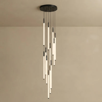 Multi-Tier Modern Chandelier - Waterfall Design for Staircases 