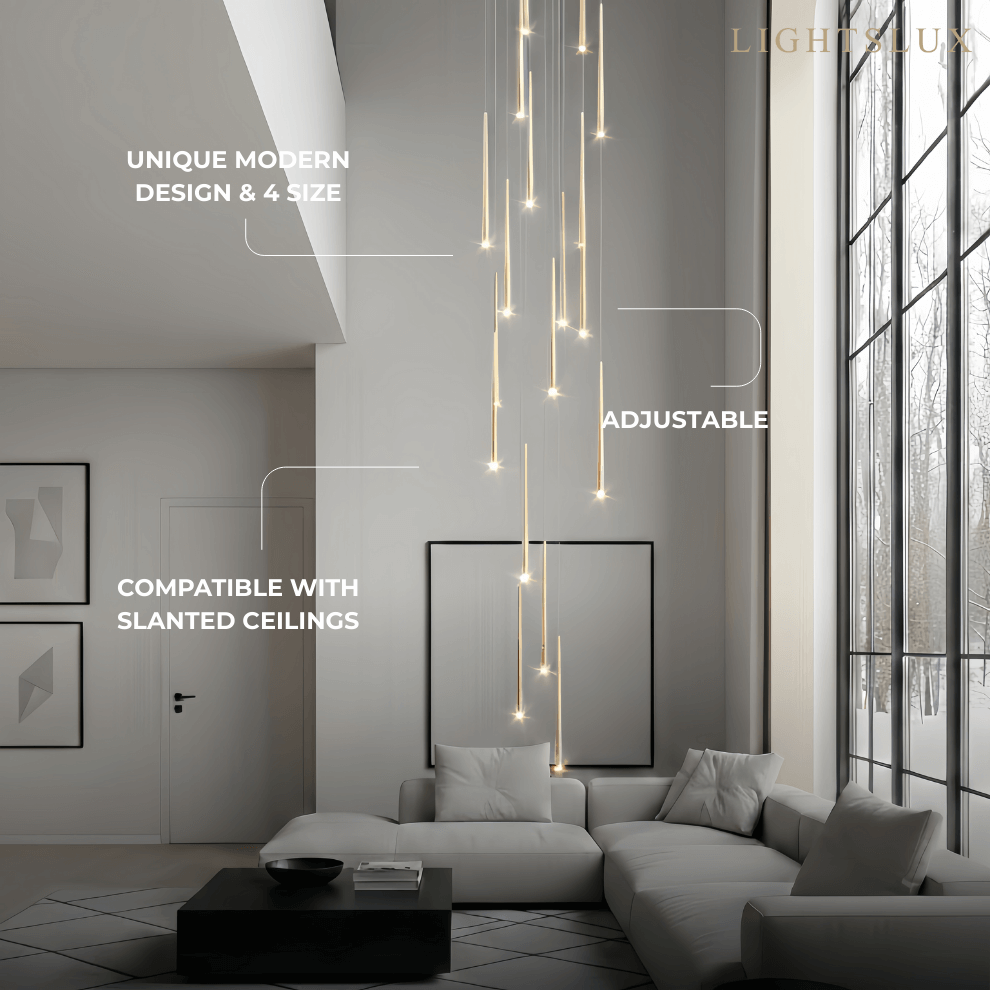 Design Chandelier - Versatile Statement Piece for Living Room/Entryway