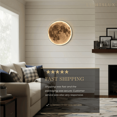 Moon Wall Night Light – Soft Warm LED Wall Lamp for Nursery & Cozy Home Lighting