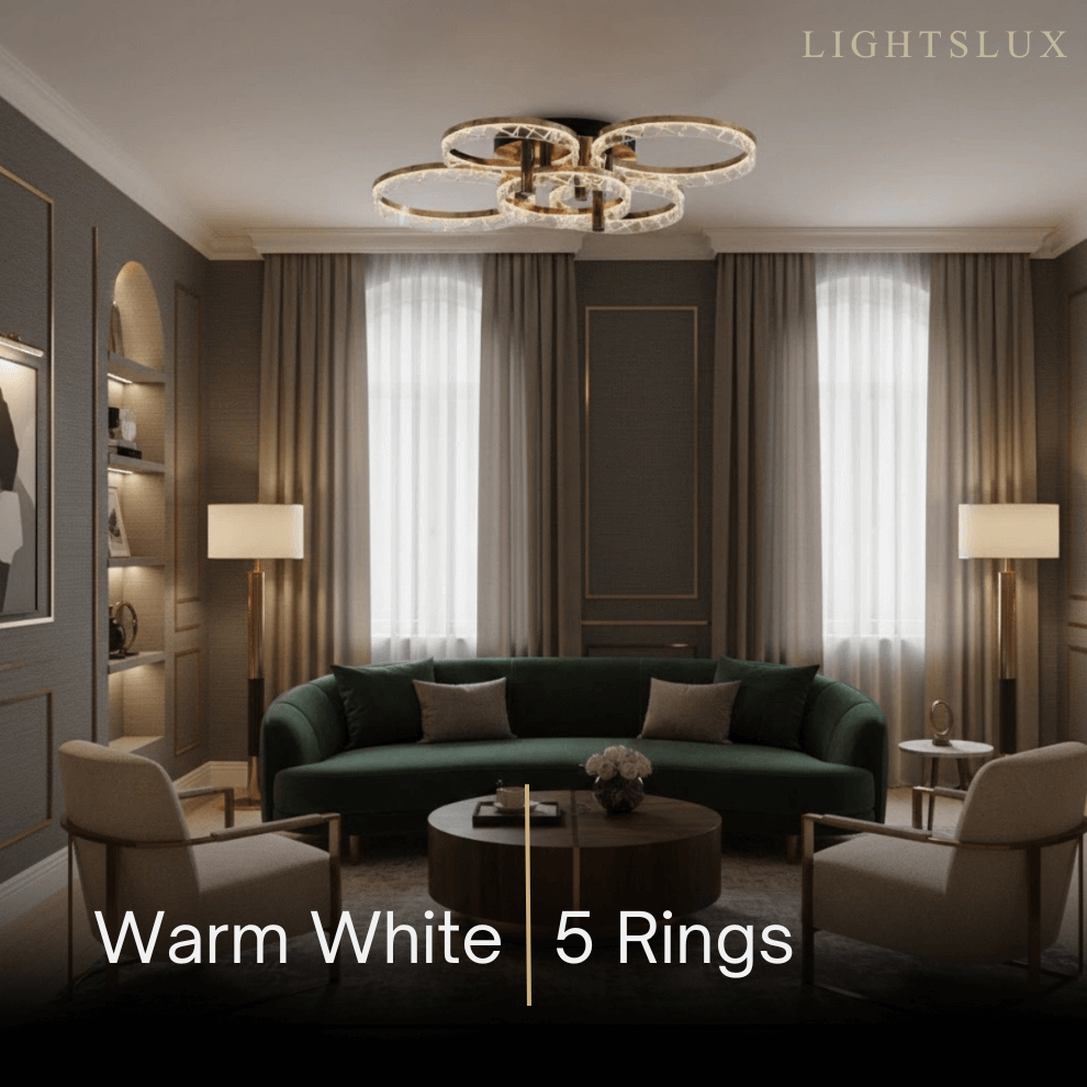 Modern Surface Mount Ceiling Light – Dimmable LED Light for Bedroom/Living Room