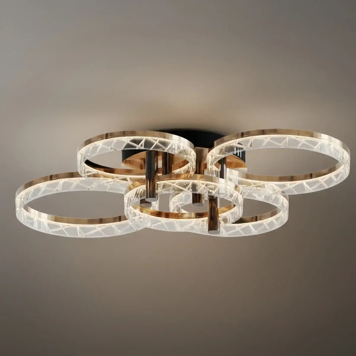 Modern Surface Mount Ceiling Light – Dimmable LED Light for Bedroom/Living Room