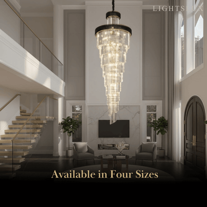 Excelis_Luxury_Cone_Crystal_Chandelier