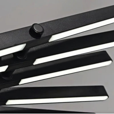 Arcato Modern Adjustable Stacked Pendant Light – Black Ash Iron Acrylic Aluminum for Kitchen Island