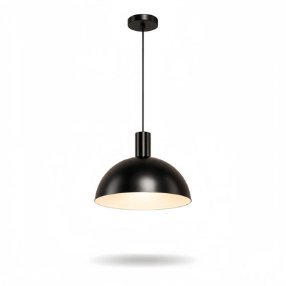 Irondale Mid-Century Pendant Light – Solid Brass in Brushed Gold/Black Matte for Dining Room