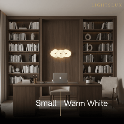 Excelis Royal Alabaster Petal Wall Sconce for Living Room