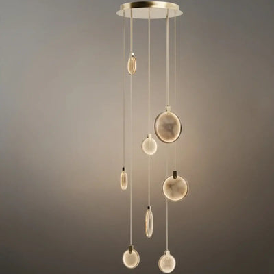 Excelis_Modern_Marble_Orb_Staircase_Chandelier