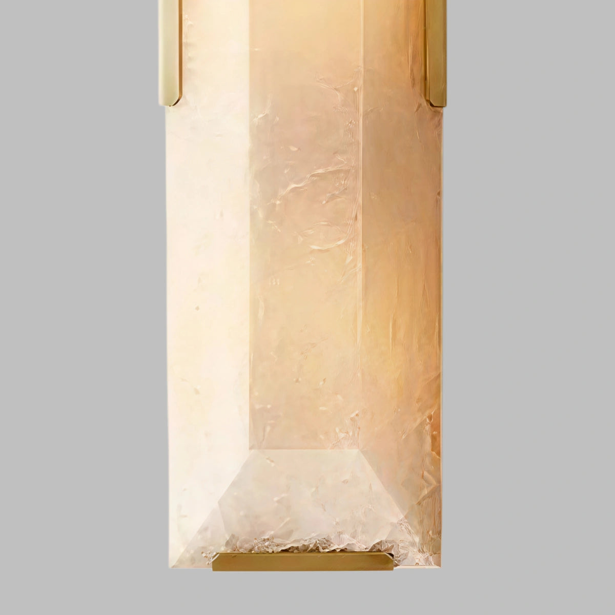 Modern Faceted Alabaster Wall Sconce