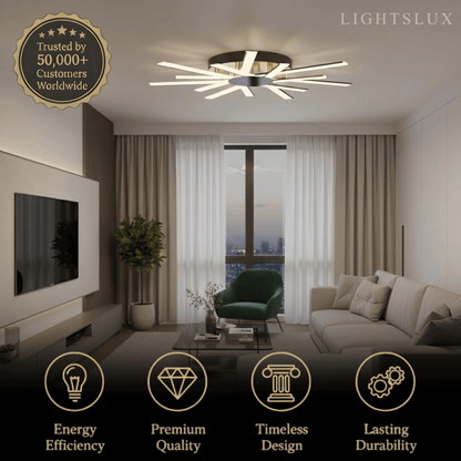 Nebula_Modern_Star_Radiating_Ceiling_Light