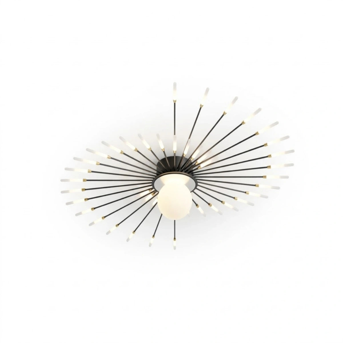 Nebula Modern Ceiling Light – Natural Curves Semi-Flush Mount Coastal Ambiance Ceiling Light