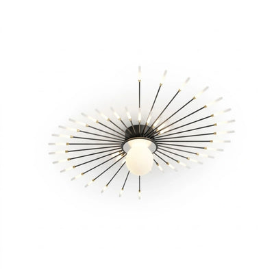 Nebula Modern Ceiling Light – Natural Curves Semi-Flush Mount Coastal Ambiance Ceiling Light