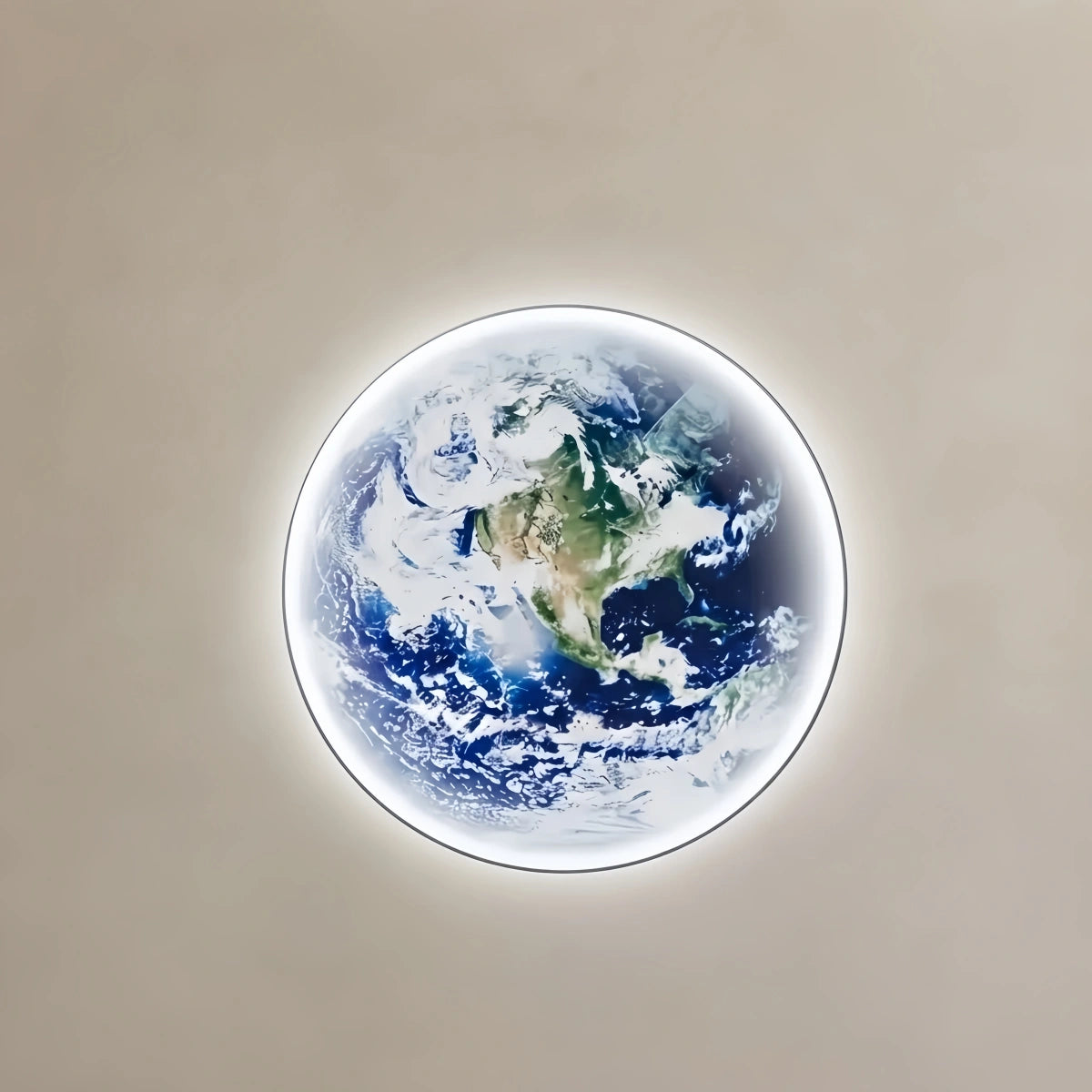 Lunara Modern Earth Topographic Wall Lamp – Globe-Like Glow Art Deco Artistic Lighting
