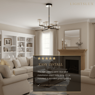 Excelis_Modern_Luxury_Tiered_Gold_Pearl_Black_Chandelier