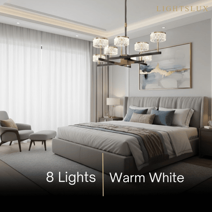 Excelis_Modern_Luxury_Tiered_Gold_Pearl_Black_Chandelier