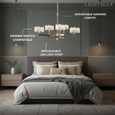 Excelis_Modern_Luxury_Tiered_Gold_Pearl_Black_Chandelier