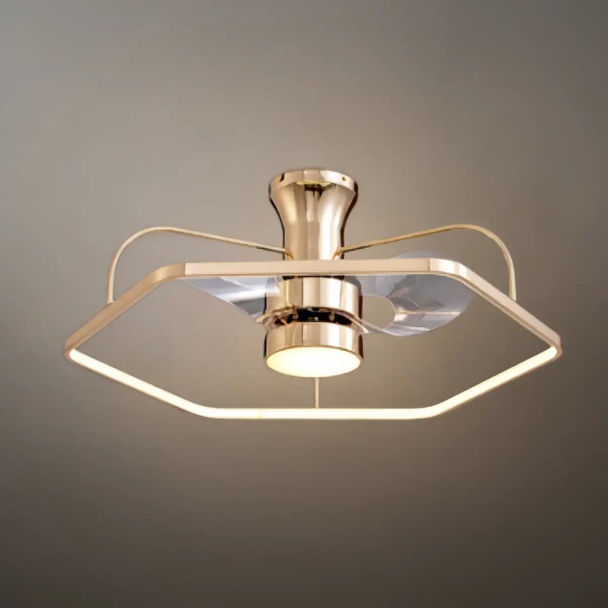 Excelis_Geometric_Ceiling_Light_with_Fan_Gold