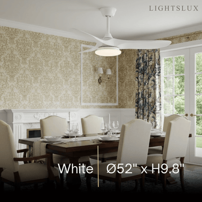 Zenno Modern Wood Ceiling Fan Light