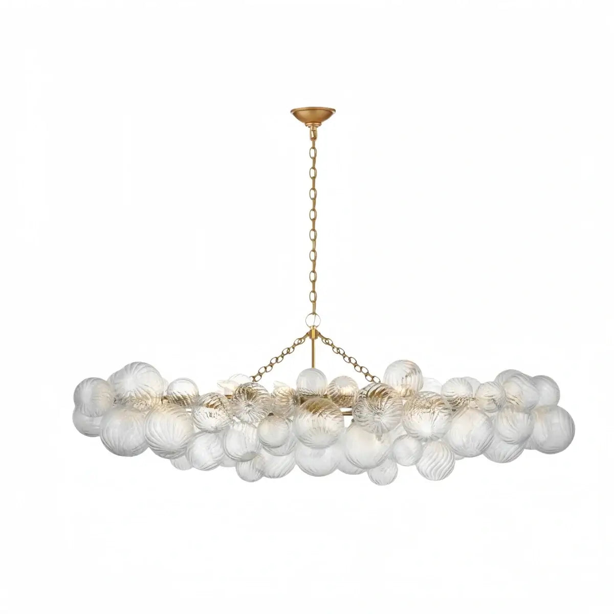Modern Chandelier – Bubble Etched Glass 