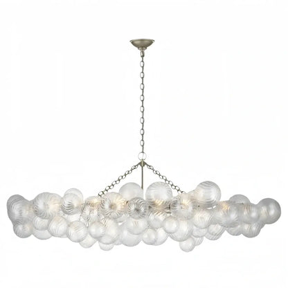Modern Chandelier – Bubble Etched Glass 