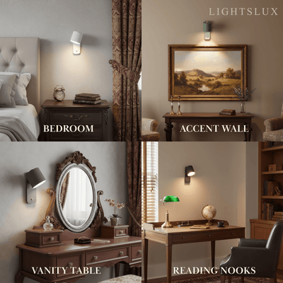 Modern Wall Lamp – Rotatable Cylinder Macaron Color Palette