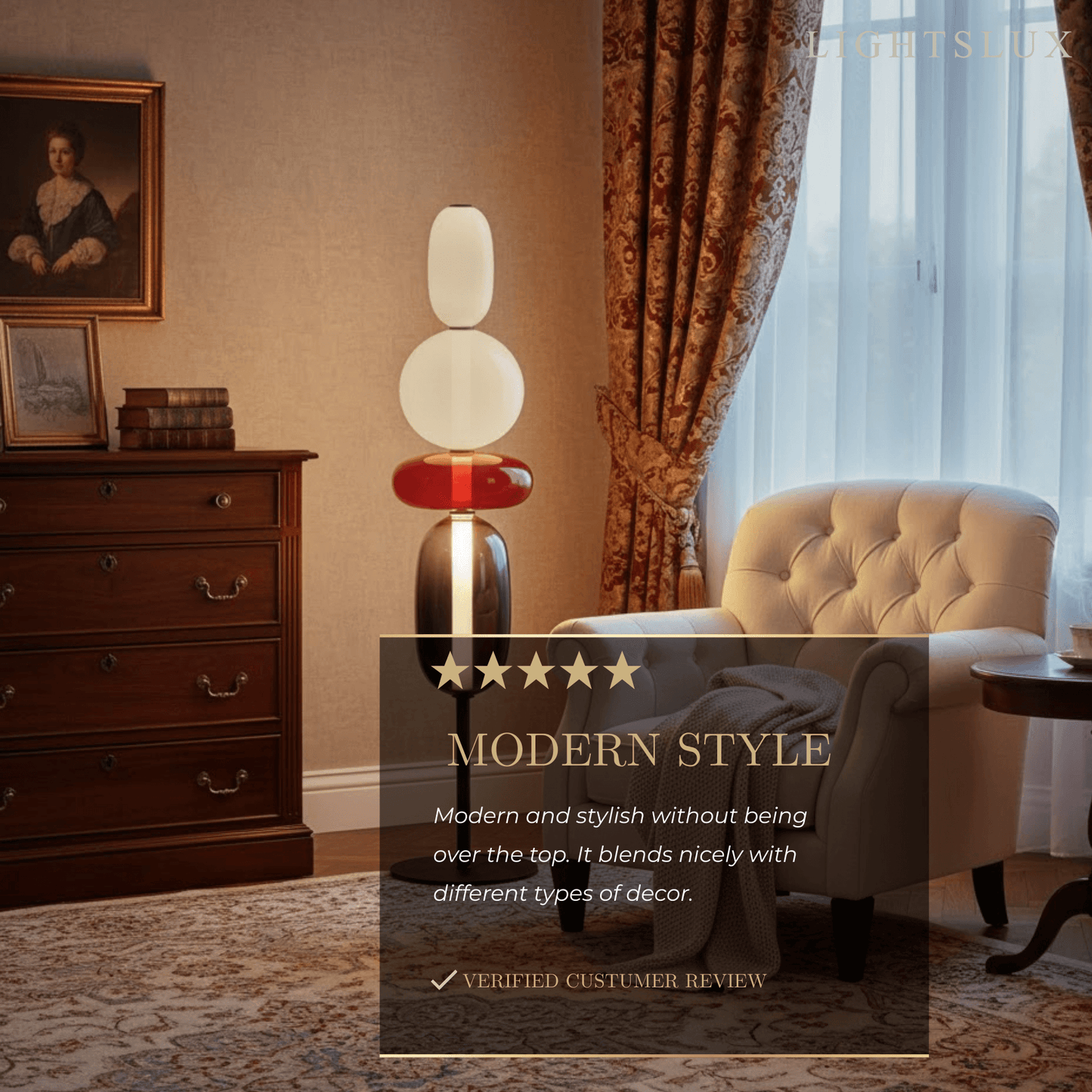 Prisma Modern Floor Lamp – Hand-Blown Crystal Interactive Design