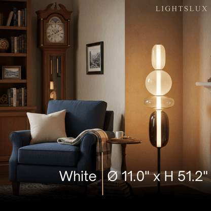 Prisma Modern Floor Lamp – Hand-Blown Crystal Interactive Design