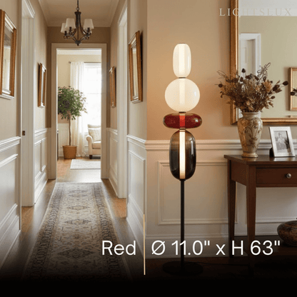 Prisma Modern Floor Lamp – Hand-Blown Crystal Interactive Design