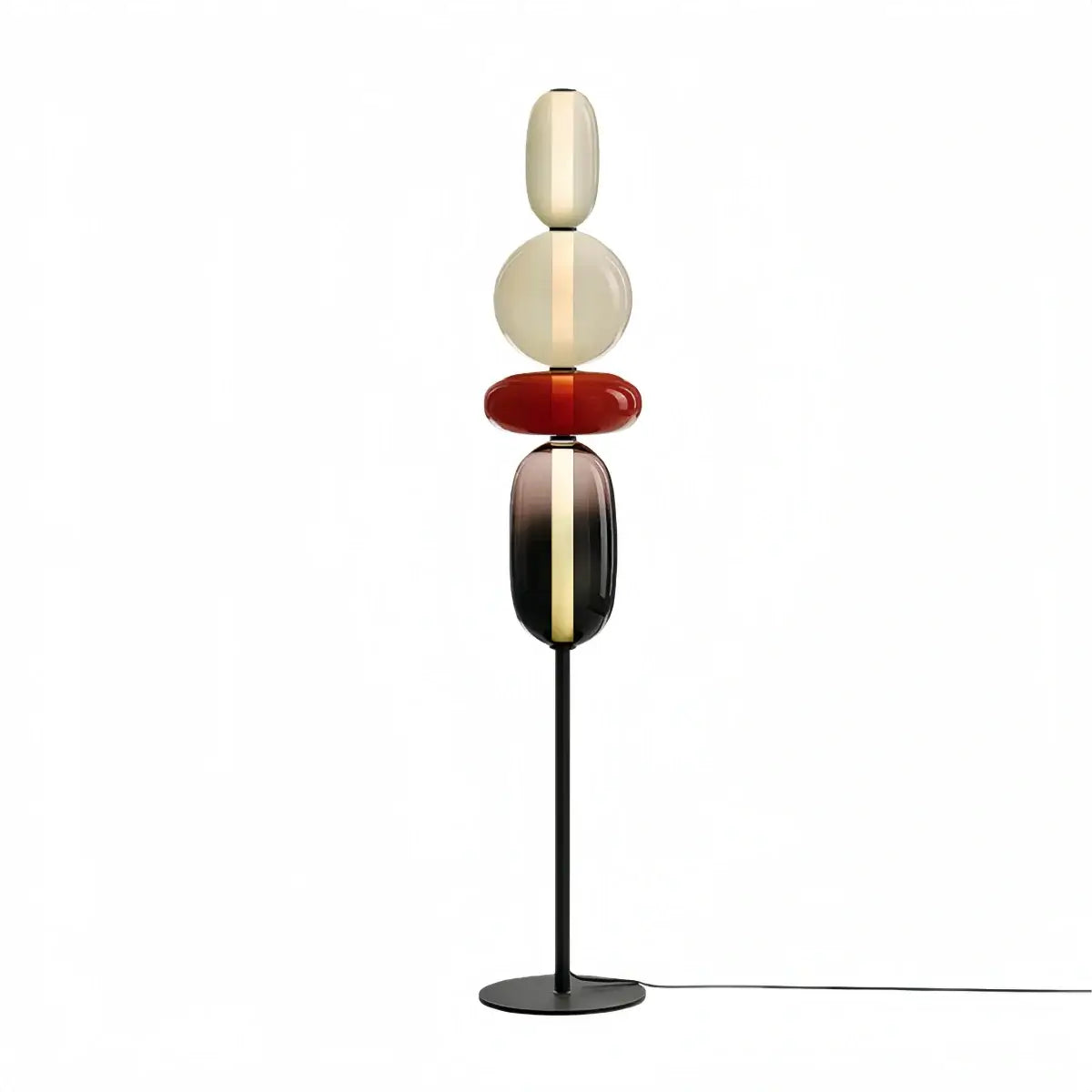 Prisma Modern Floor Lamp – Hand-Blown Crystal Interactive Design